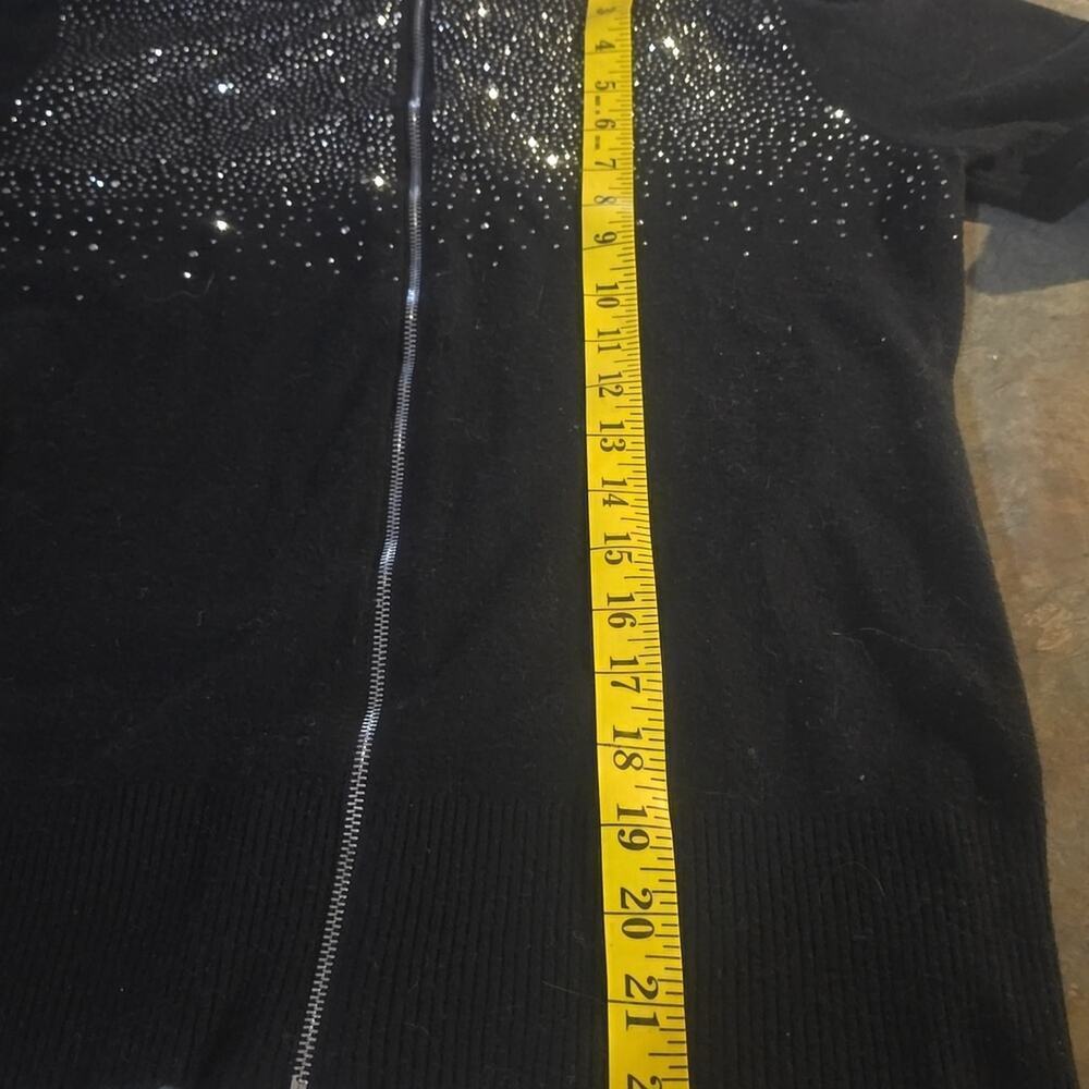 Lola Black Women's Sweater With Rhinstones - Picture 7 of 7